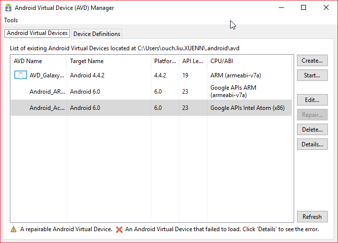 Android Emulator Manager