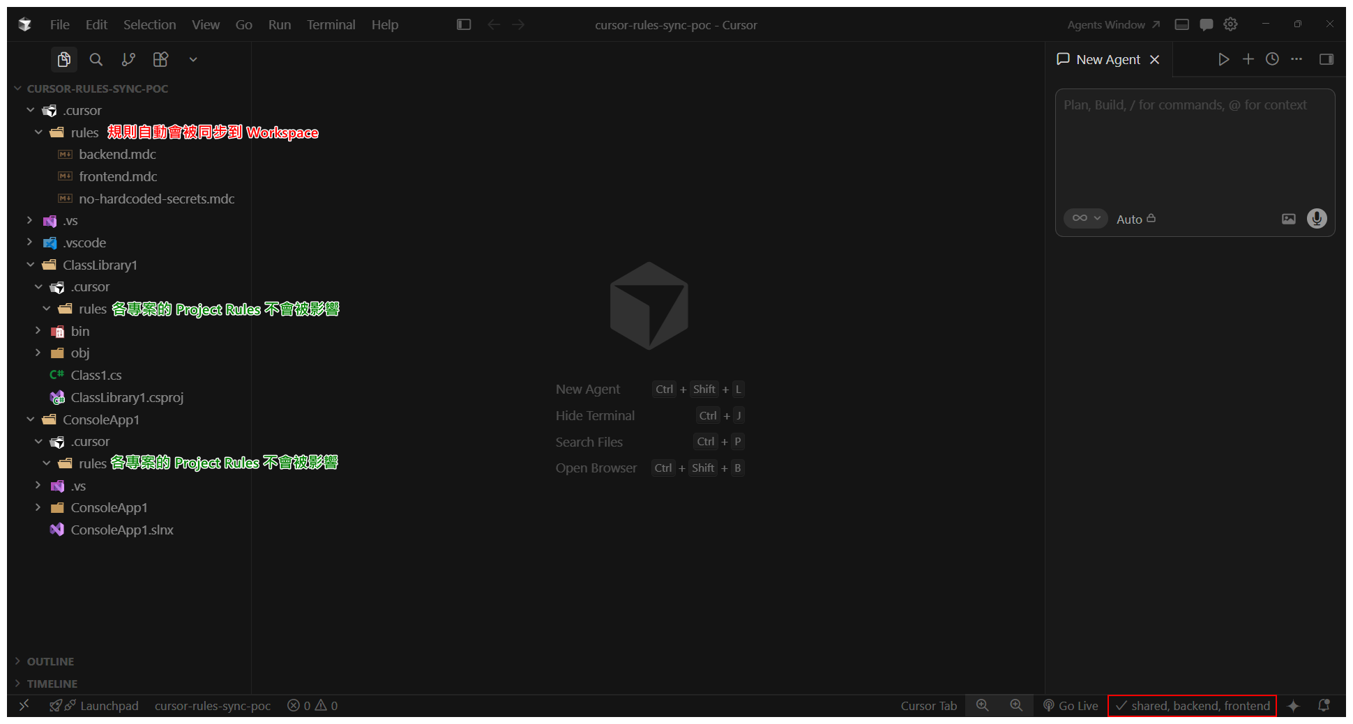 規則檔會自動被同步到根目錄